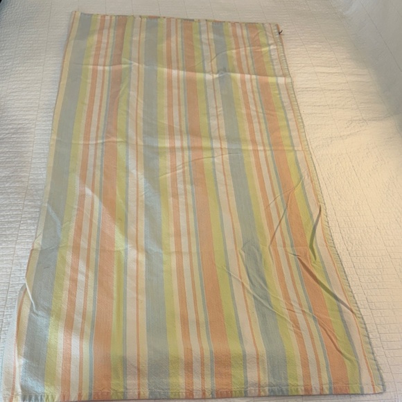 Hand Loom 100% Cotton Pastel Tablecloth Vintage Fabric - Picture 4 of 9